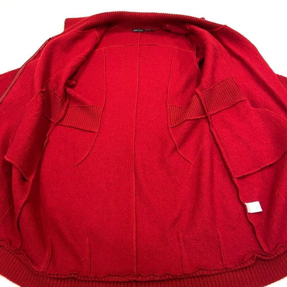 STELLA CARACASI Talk of the Town Boiled Wool
Jacket in Pomodoro - Picture 8 of 11